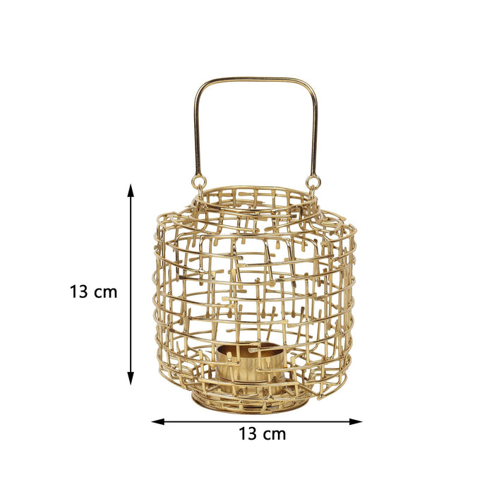 Basketweave Tea Light Holder