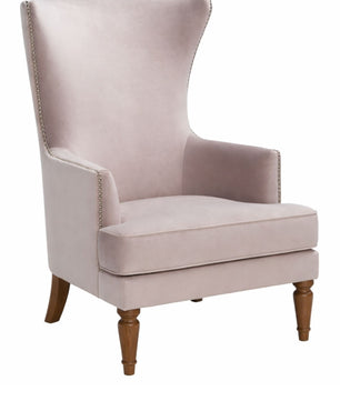 Elysian Velvet Wingback Accent Chair