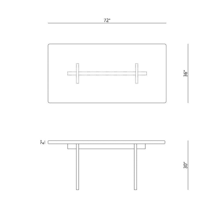 Dining Table With Minimalist Legs