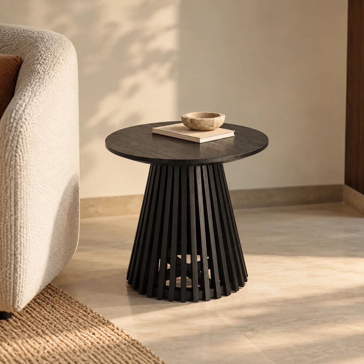 Karayal Solid Mango Wood End Table | Side Table for Living Room