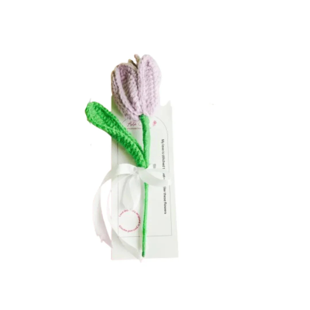 Handcrafted Tulip crochet (Light Purple)