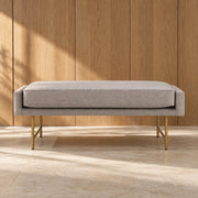 Edgora Metal & Fabric Upholstery Bench