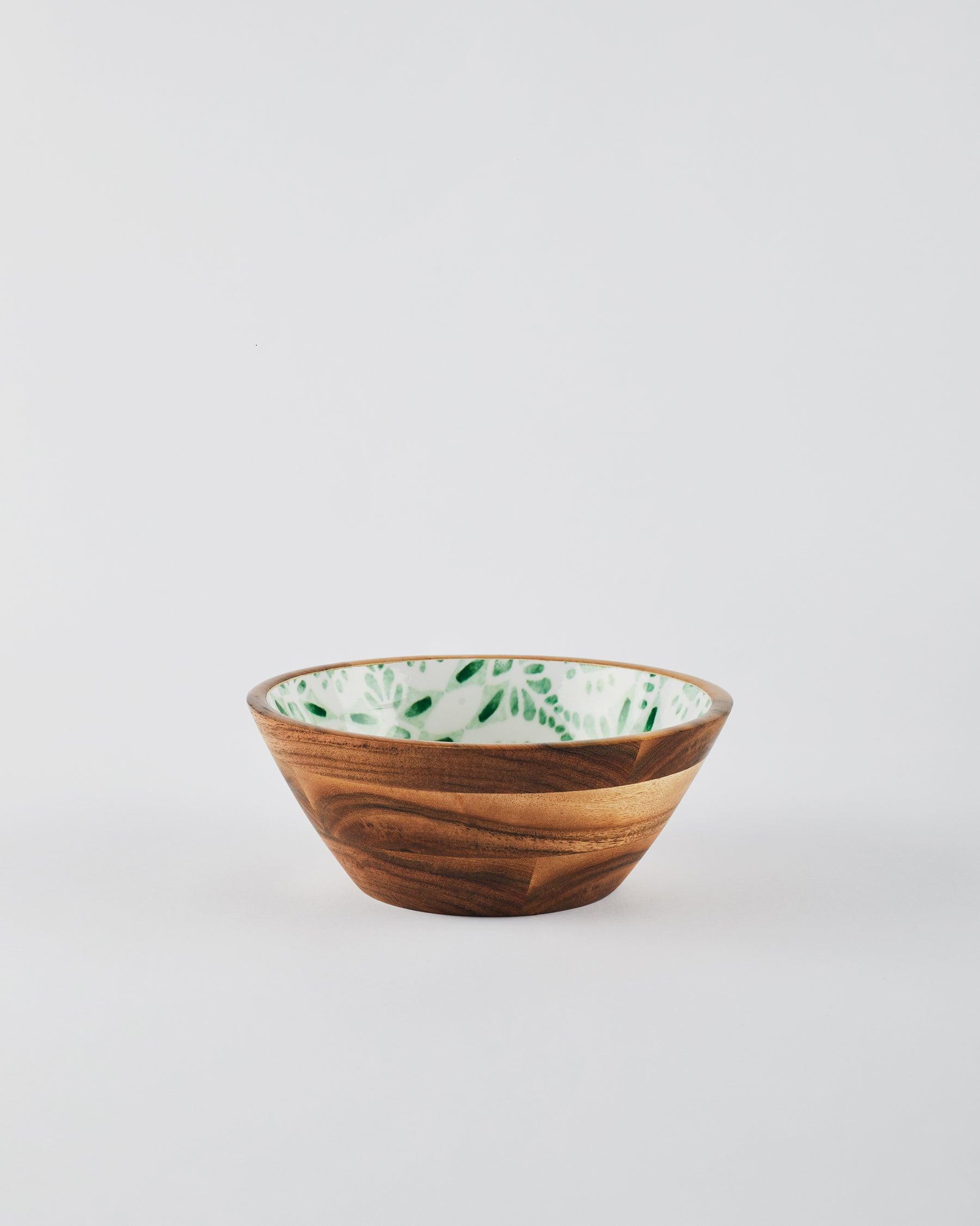 Sigago Acacia Wooden Salad Bowl | Handmade Kitchen Serving Bowl for Salads, Snacks & Fruits