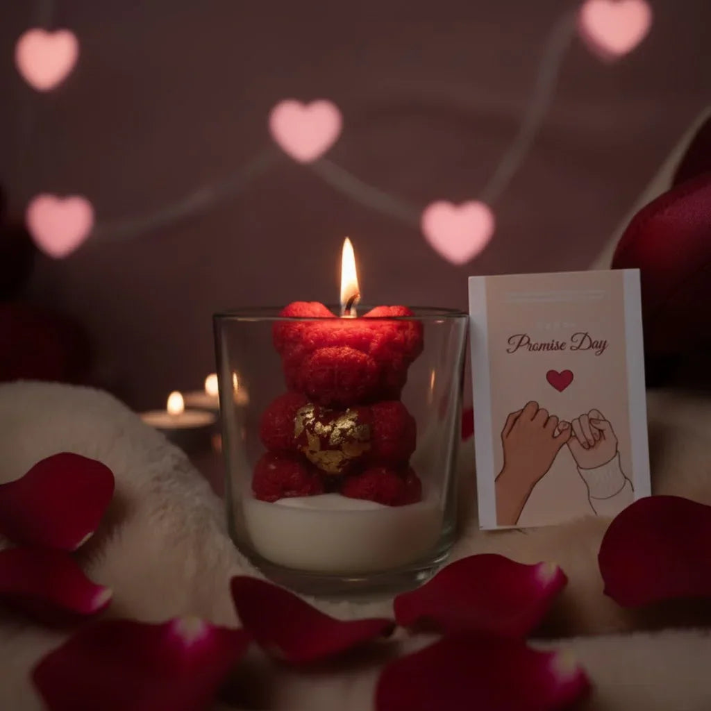 LoveBug Teddy Candle