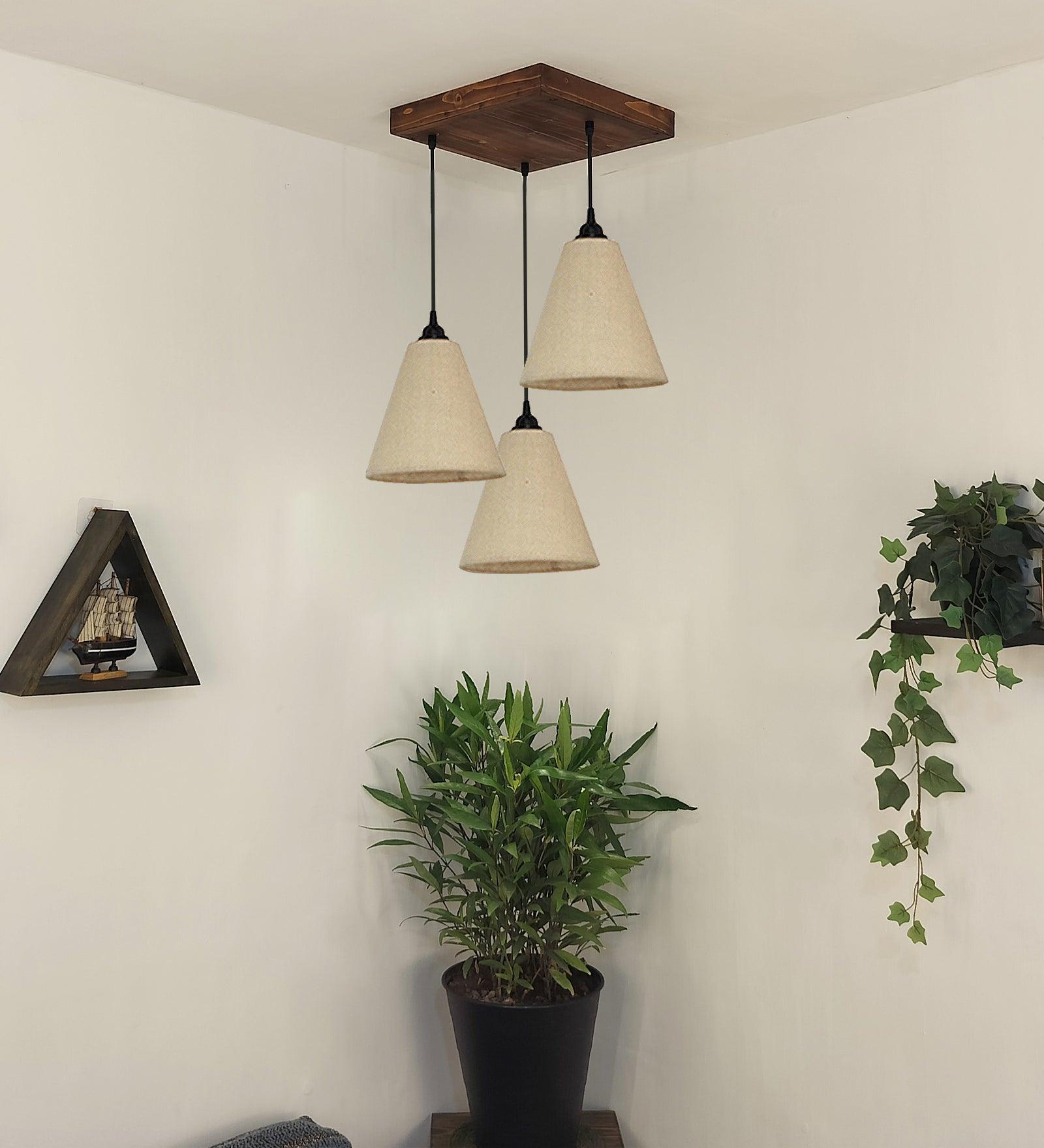 Terzo Beige Cluster Hanging Lamp