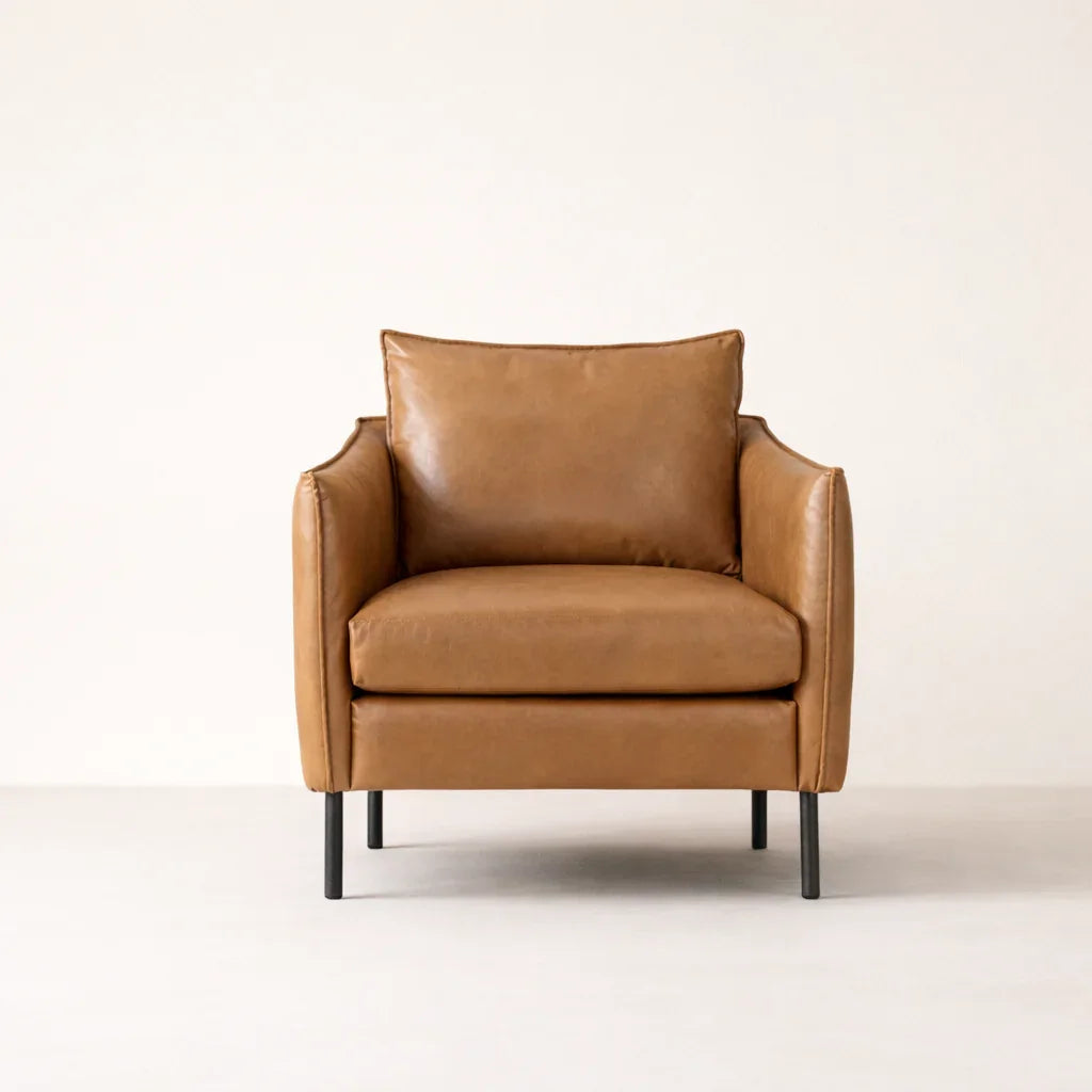Luxury Velvet Accent Chair for Living Room | Modern Wooden Lounge Chair for Elegant Interiors