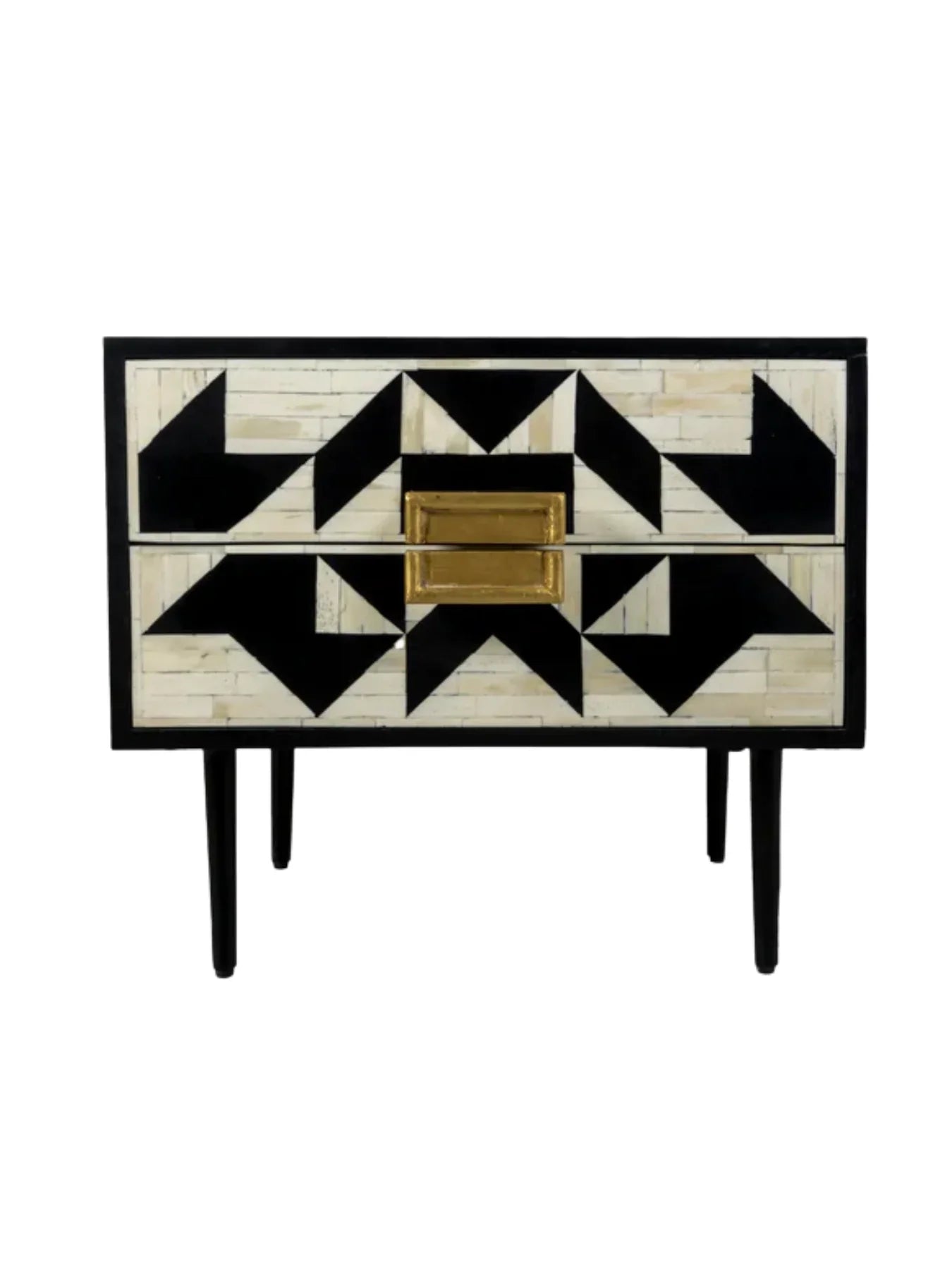 Inlay Marvin Bedside Table with Legs - Kingsley