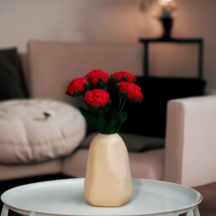 La Vie En Rose Vase for Living Room Decor | Flower Vase for Office Table Decor