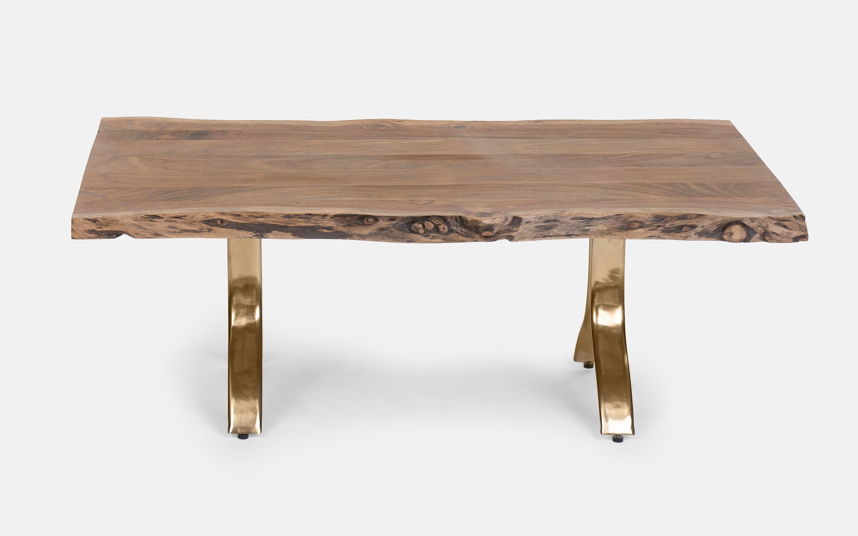 Yoho Coffee Table | Wooden Center Table for Living Room | Acacia Wood Sofa Table