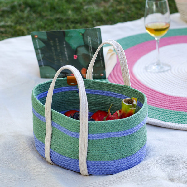 Rosy Grace Rope Basket