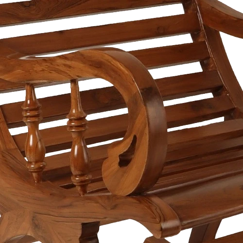 Colorodo Teak Wood Rocking Chair (Teak)