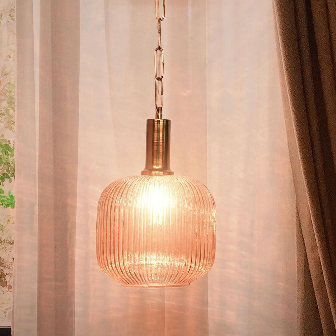Contemporary Luster Single Light Pendant Lamp