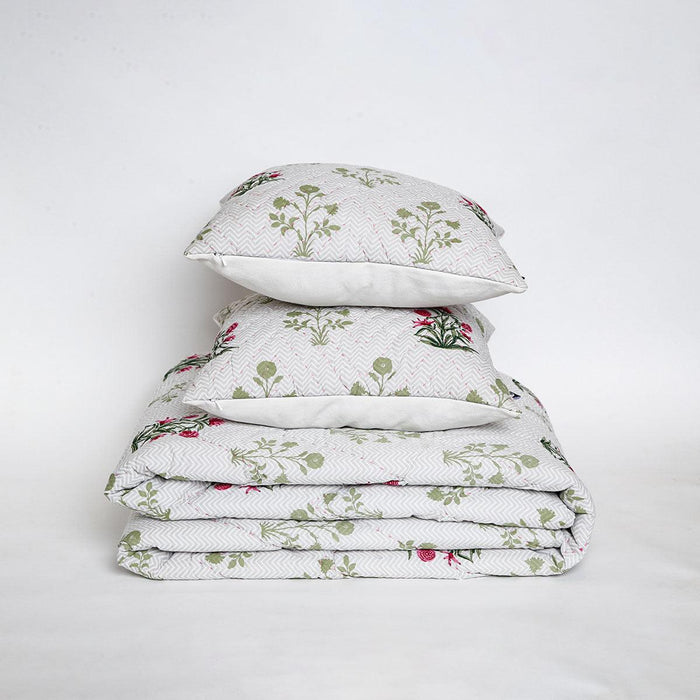 Fiore Petal Tapestry Quilt & Cushion