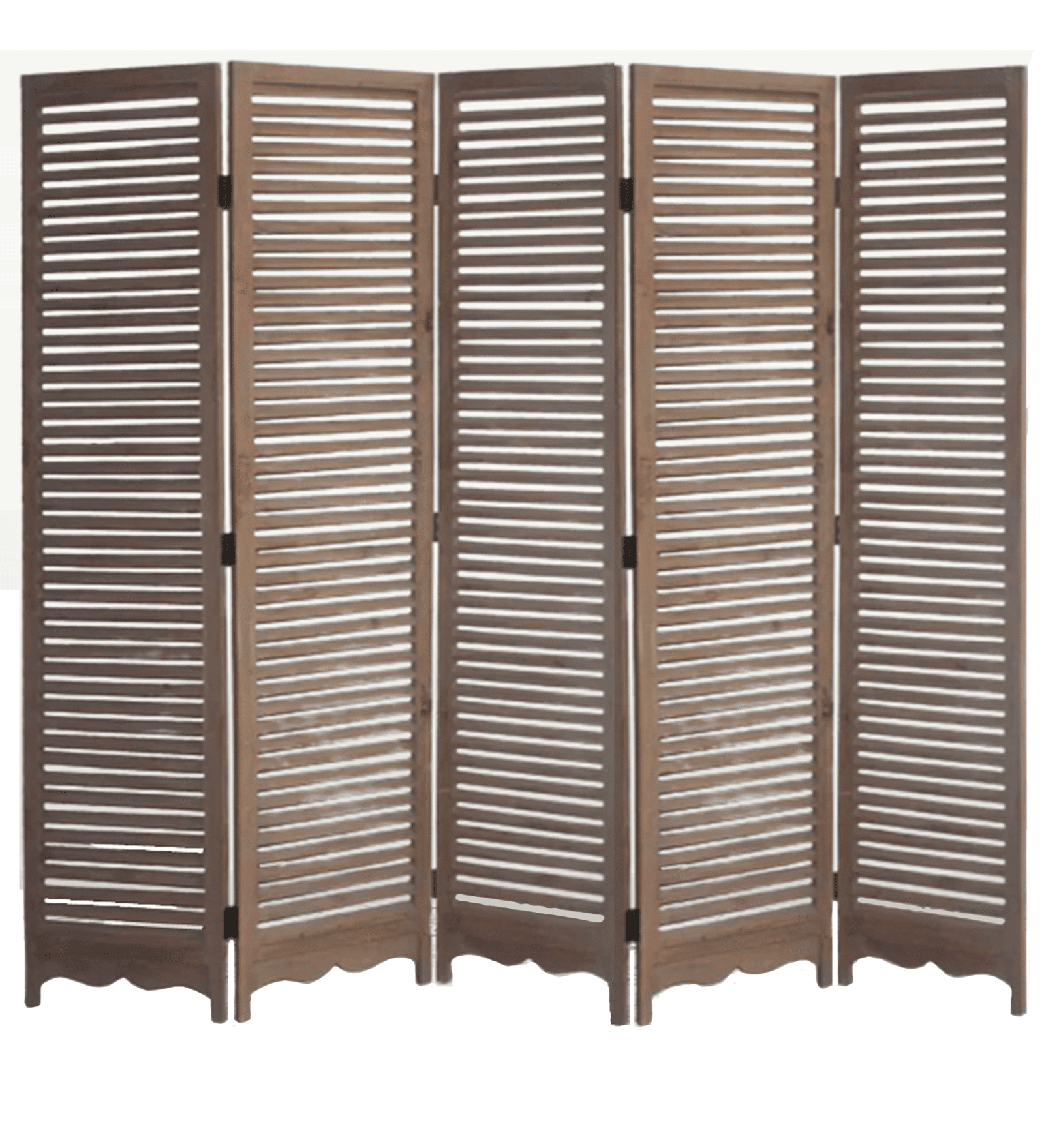 MDF Jali & Mango Wood Room Separator in Folding Style