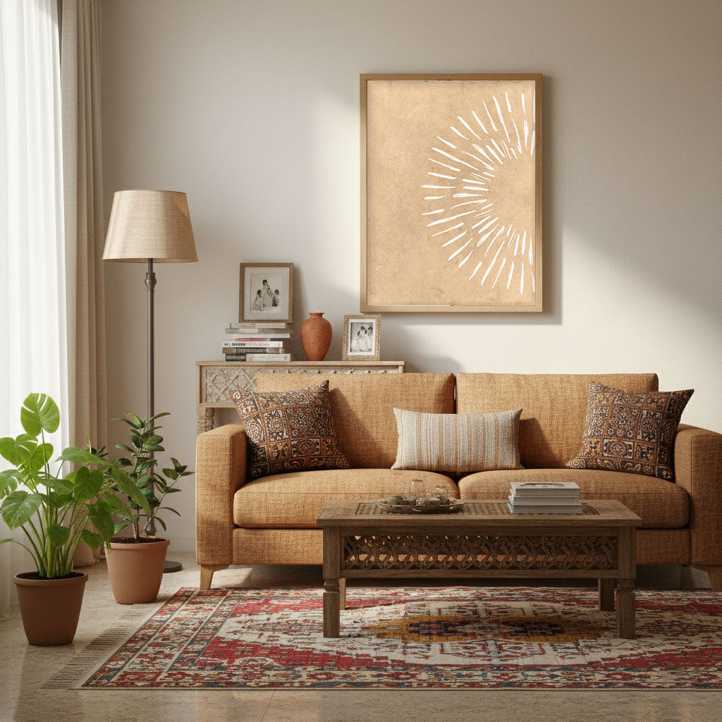 Burst – Abstract Energy Wall Painting