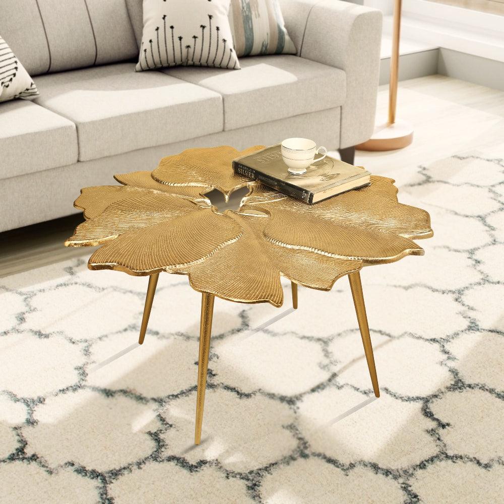 Petals Metal Coffee Table | Designer Center Table for Living Room | Decorative Tea Table