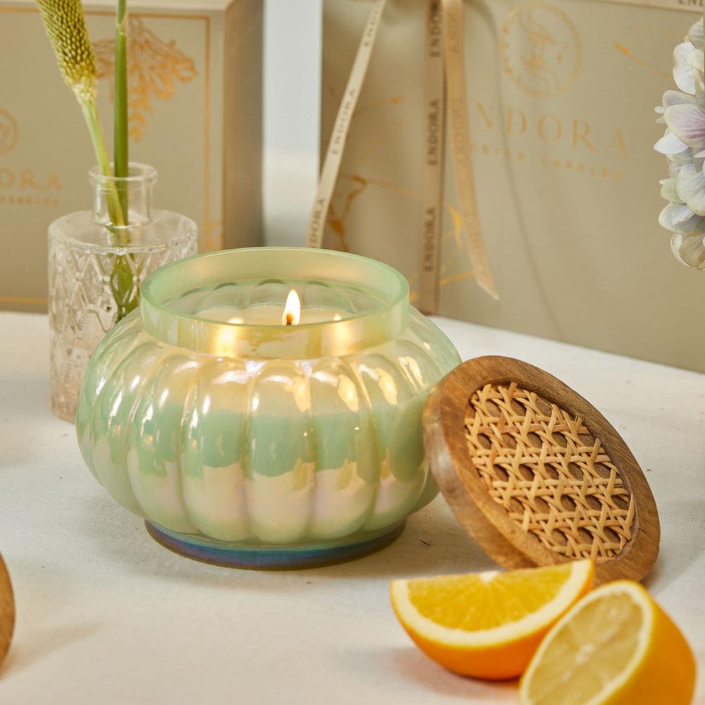 Boho Lustre Lid Jar Candle