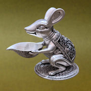 Pure Silver Plated Brass Mushak Diya