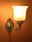 Small Traditional Brass Single Wall Light