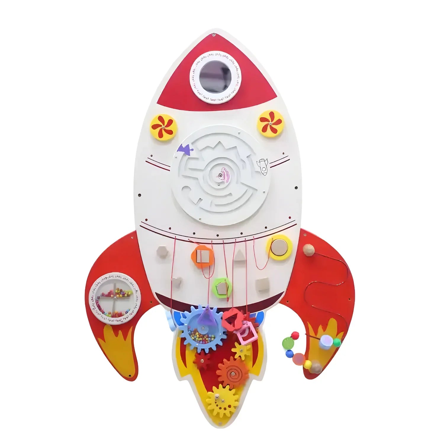 Creativity Big Rocket Wall Toy with Motor Skill Development