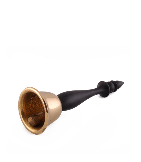 Brass & Wooden Temple Bell | Handcrafted Decorative Bell for Home Décor