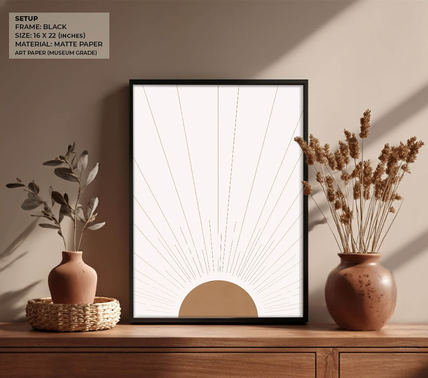 Radiant Dawn Wall Painting