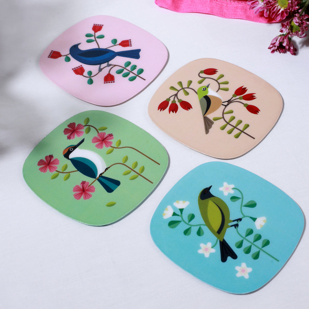 Frost & Feather Coaster Set