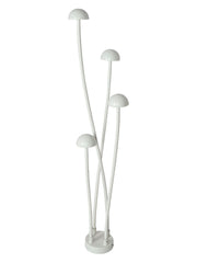 Enoki Modern LED Mushroom Bollard Lights | Off-White Garden Post Lamps