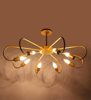 Antique Gold Iron Chandelier | E27 holder | without Bulb | Thelia
