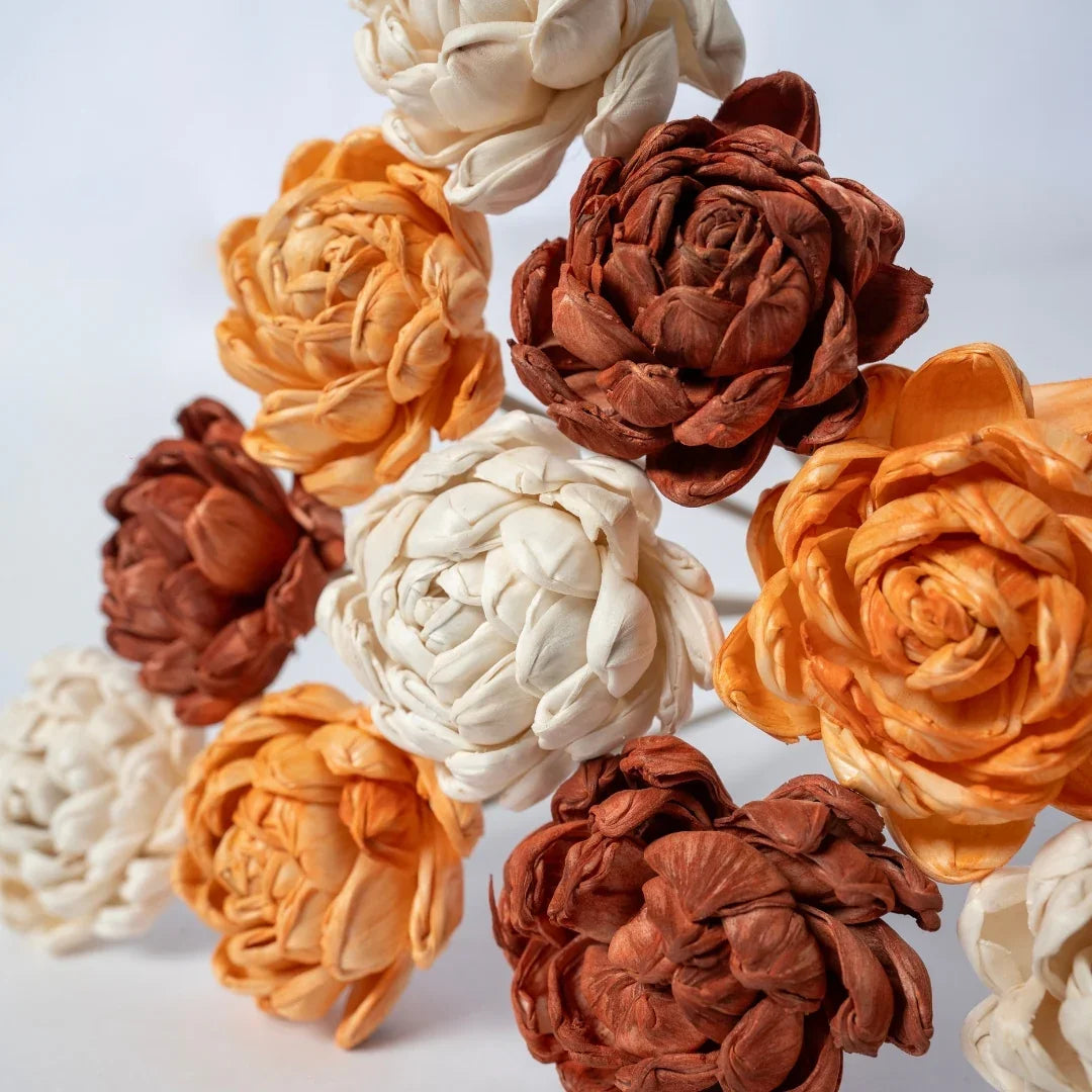 Twisted 6 cm | Rust, Orange and White