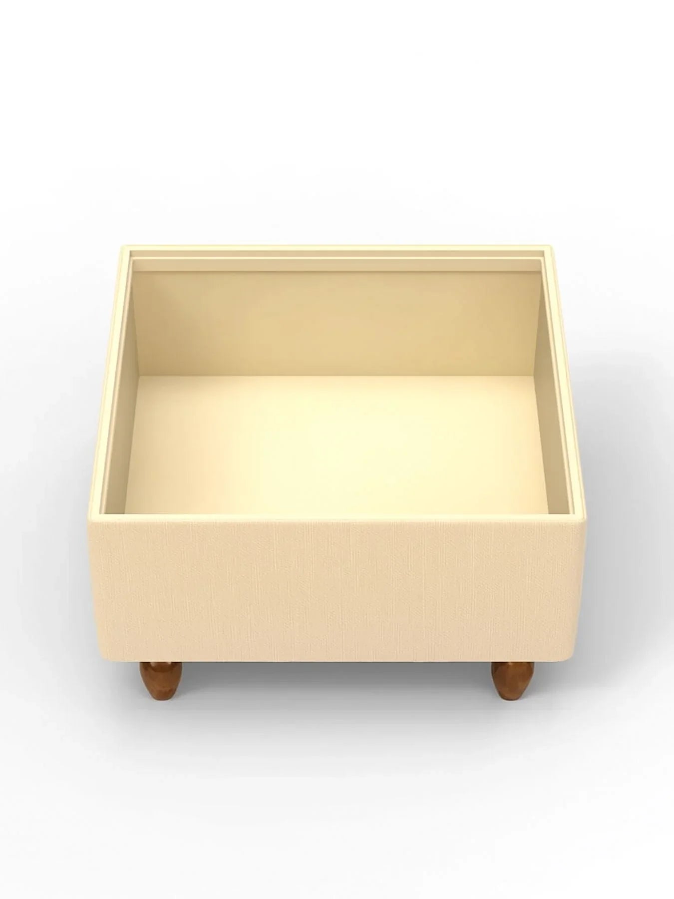 Modern Trunk Storage Ottoman-Beige