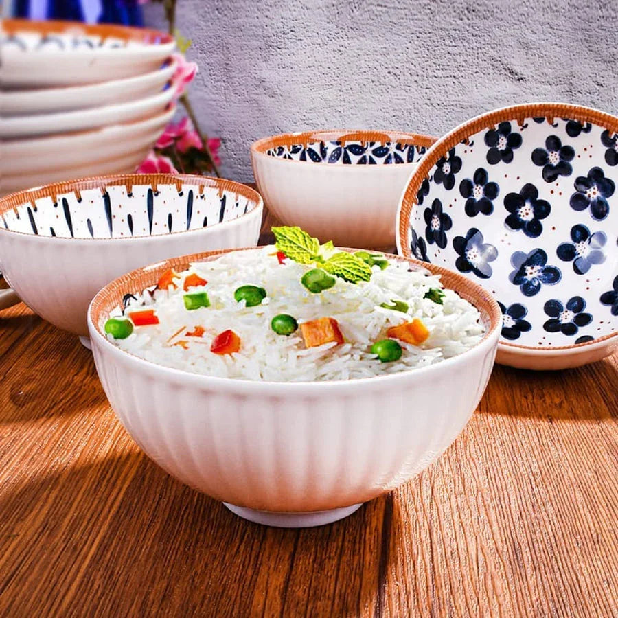 Porcelain Bowls Set, 300 ML Serving Bowls Oven Safe for Dining