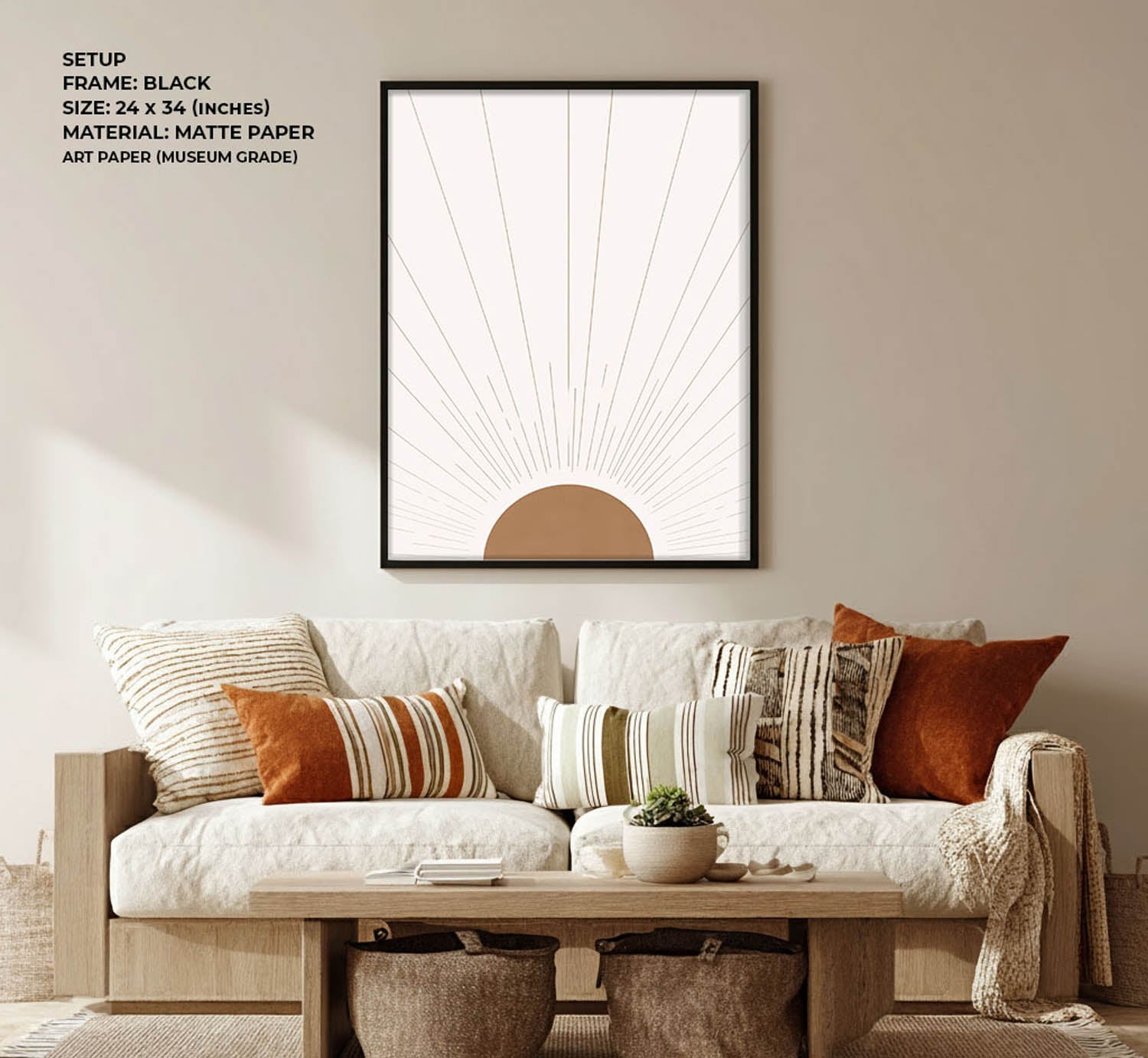 Radiant Dawn Wall Painting