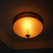 Brass and Glass Zenith Flush Mount Brass Ceiling Surface Light Lamp For Home Decor