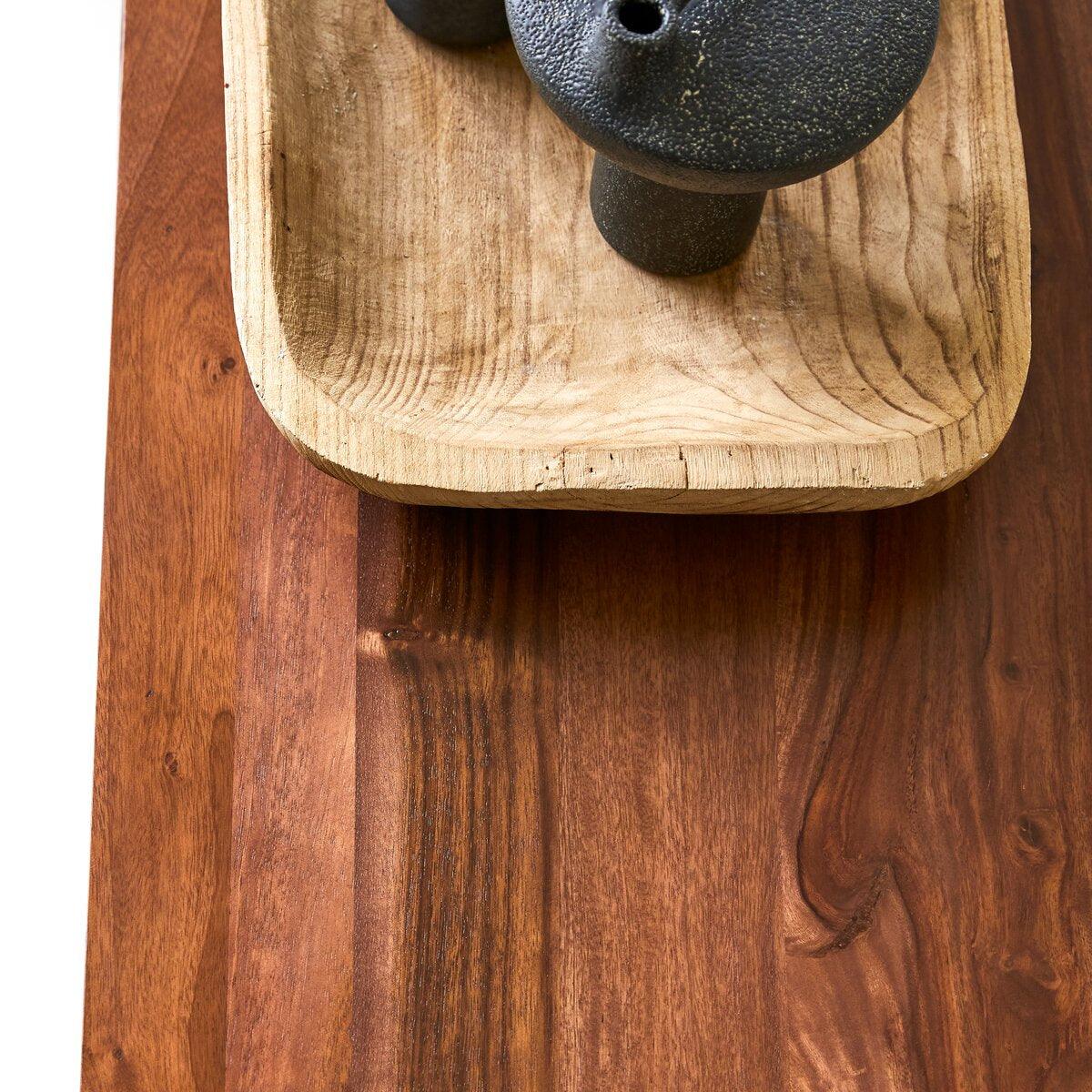 Rubaan Solid Sheesham Wood TV Unit In Honey Oak Finish