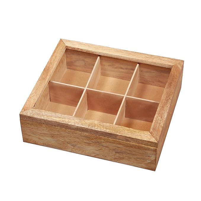 Aachman Wooden Tea Box 9.5 inch long