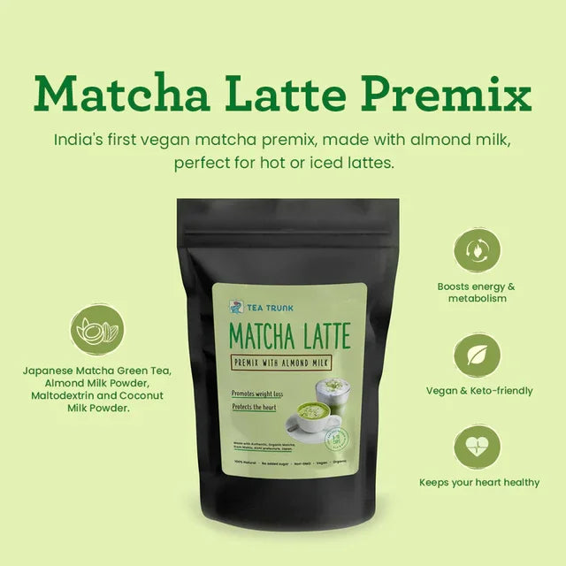 Matcha Latte Premix - with Almond Milk