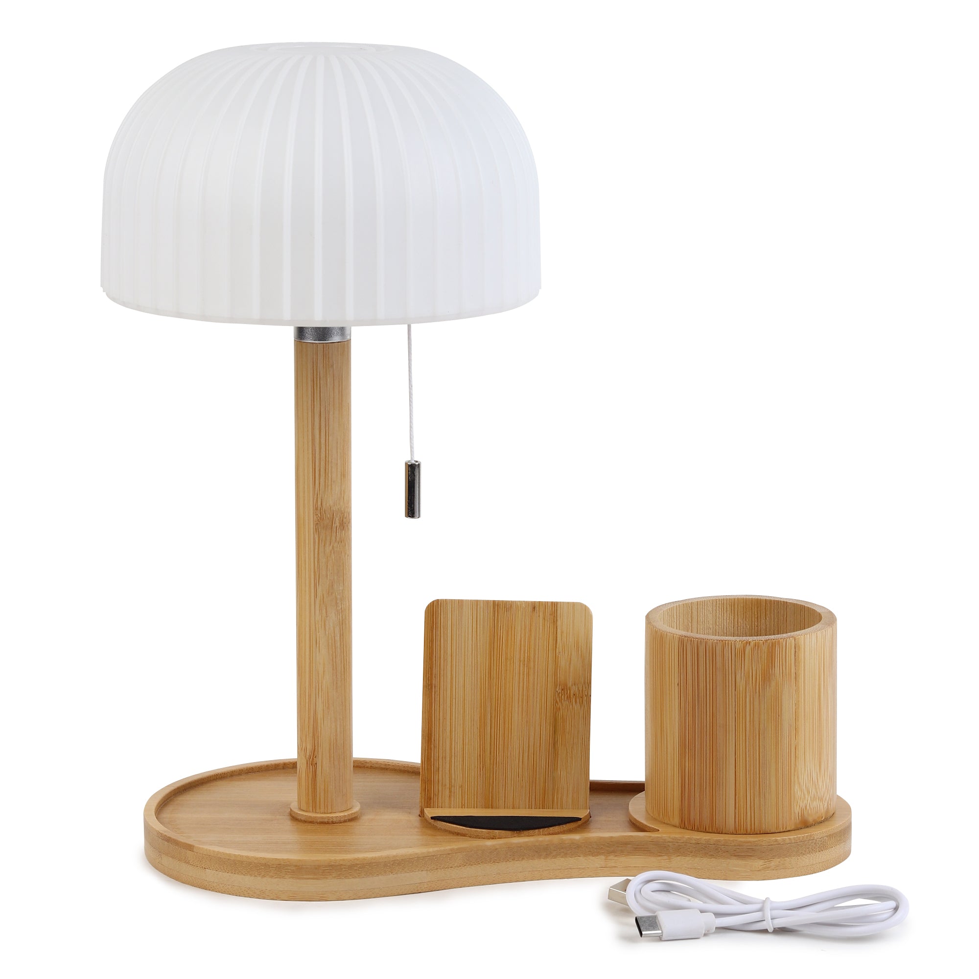 Mush Wood Study Lamp | Polypropylene & Bamboo