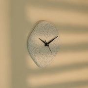 Modern Concrete Wall Clock | Silent Sweep, Chic White Design Perfect for Living Room Wall Decor