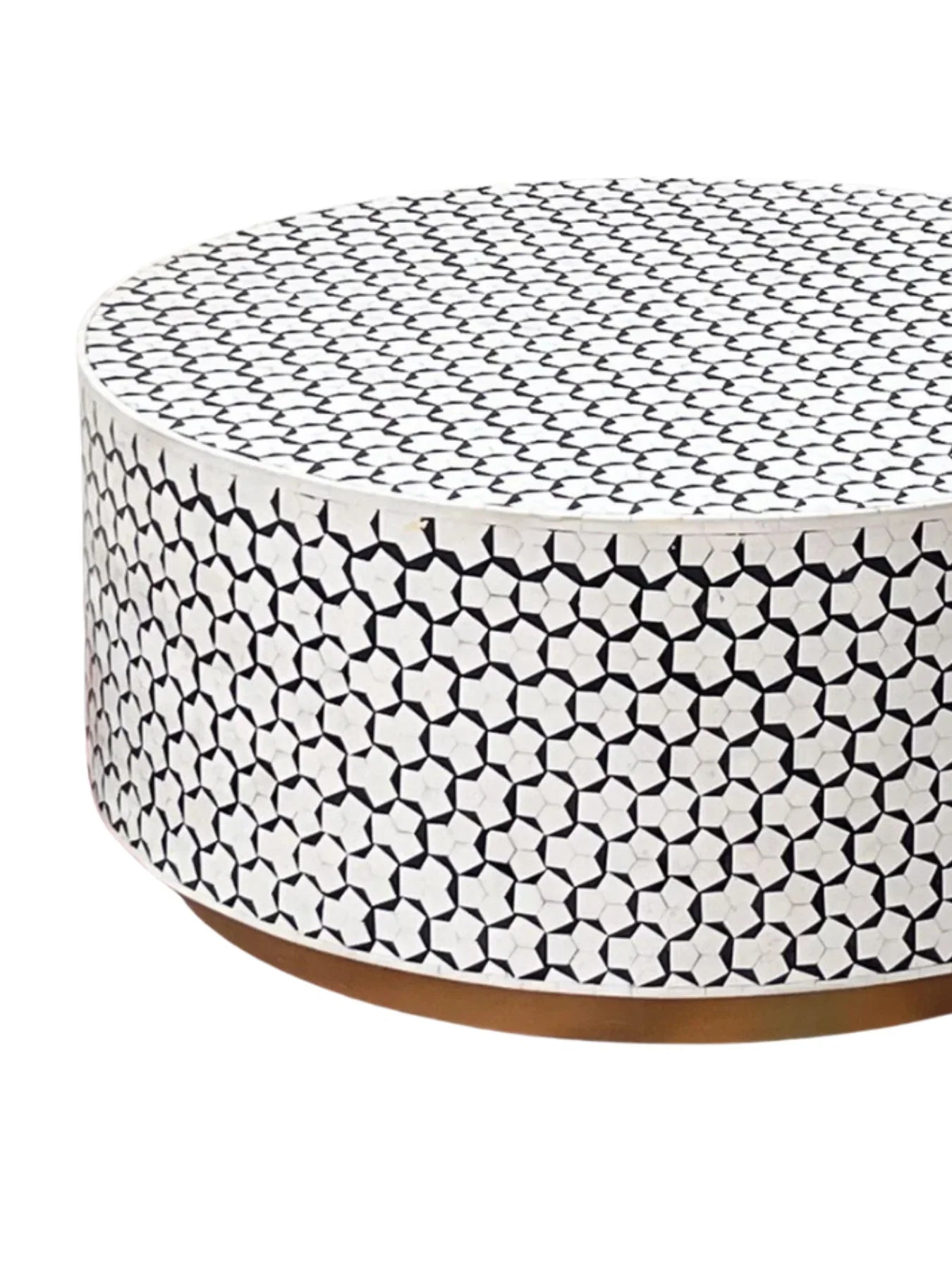 Targua Handcrafted Inlay Round Coffee Table