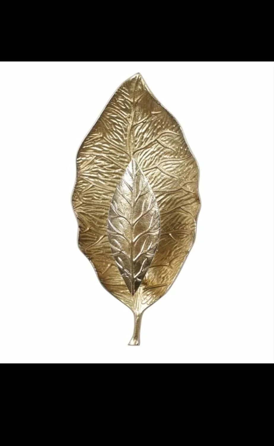 Antique Brass Finish Dual Adorned Leaves Contemporary Single Wall Light