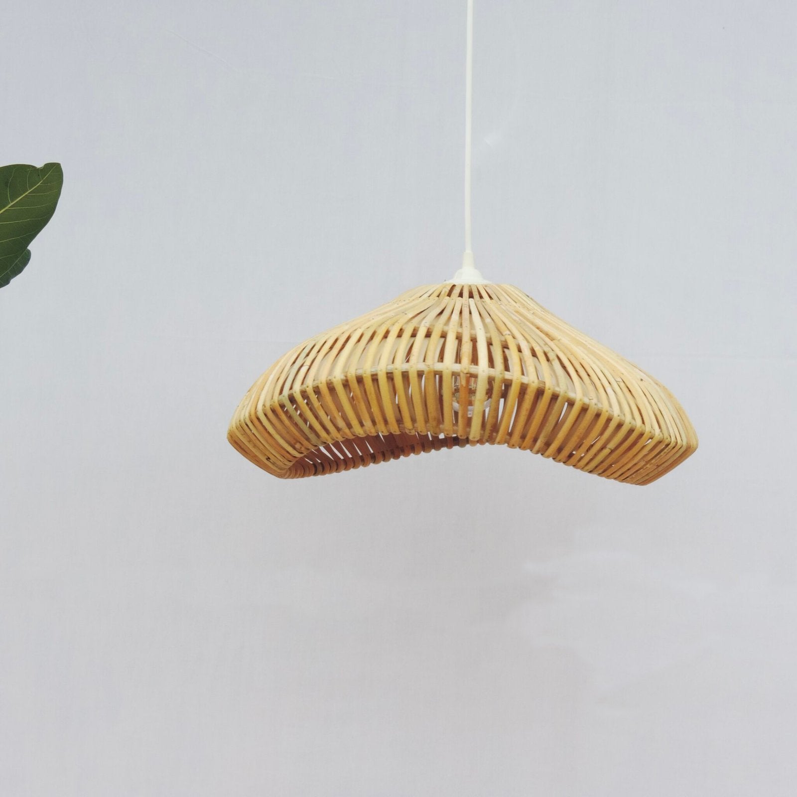 Alokik Handwoven Rattan Pendant Lamp | Sculptural Ambient Ceiling Light Lamp