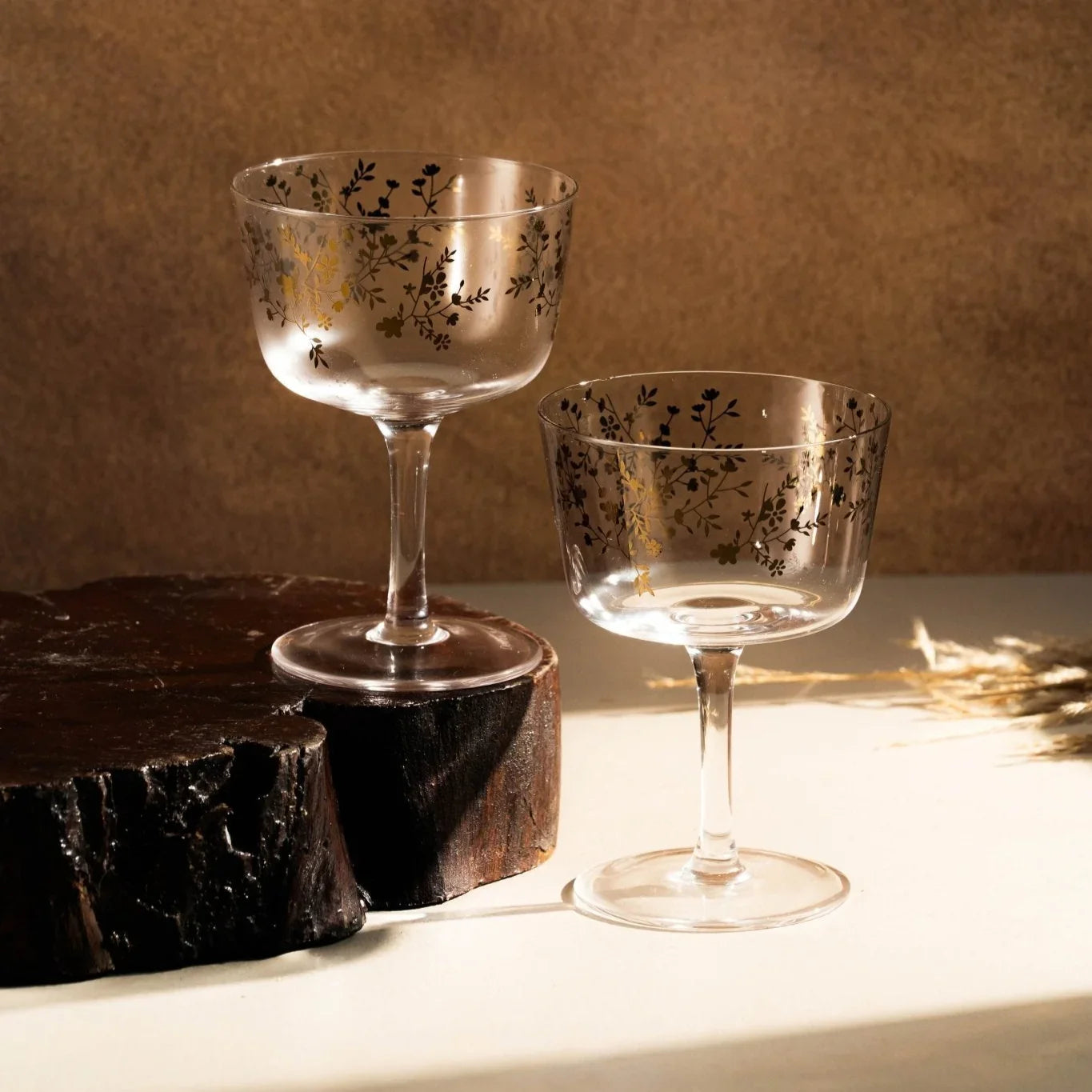 Handcrafted Crystal Glasses for Wine Set of 6 | Champagne & Cocktails Glasses