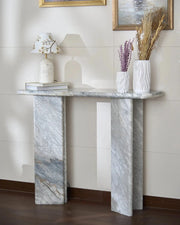 Orml - Grey Italian Marble Console Table