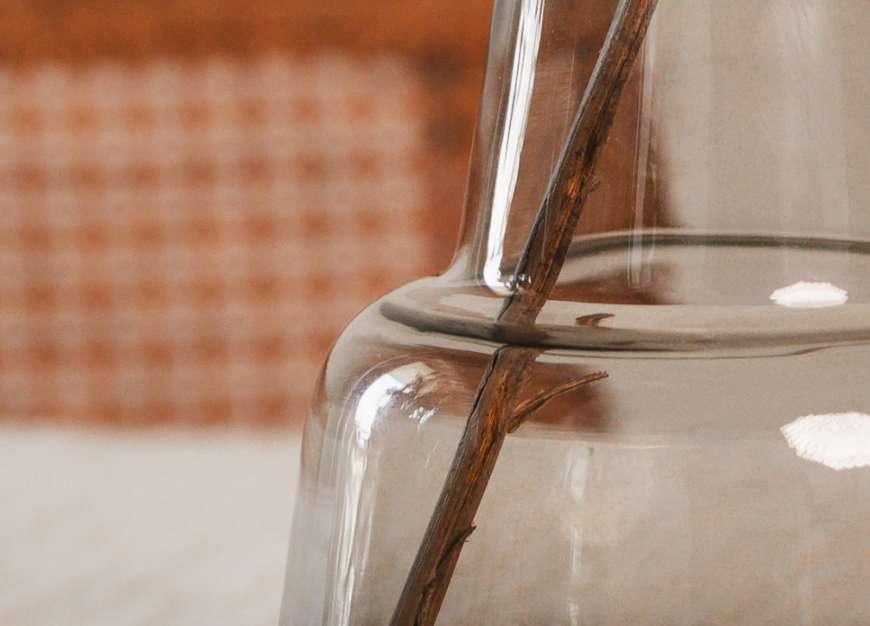 Pitcher Glass Vase | Transparent Flower Vase for Living Room | Modern Flower Pot for Home Decor & Centerpiece