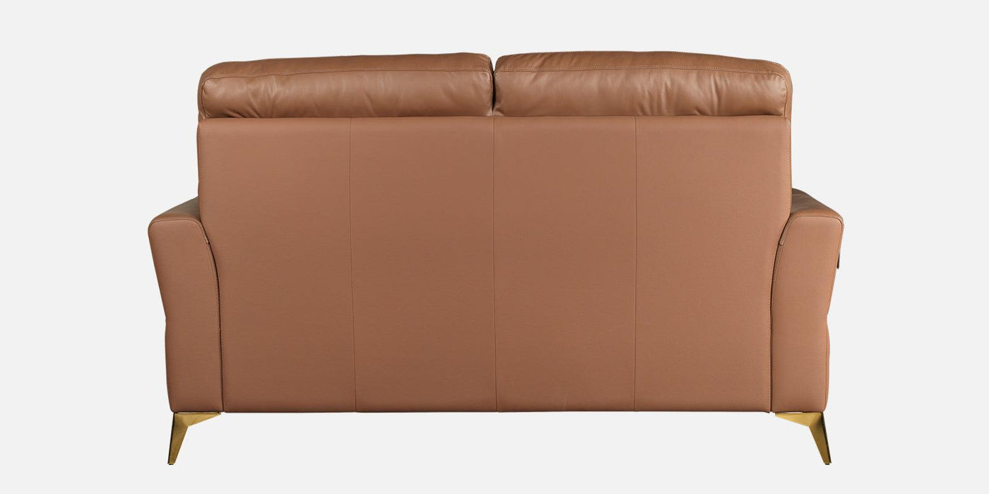 Madrid Genuine Leather Modern design sofa In Brown Colour