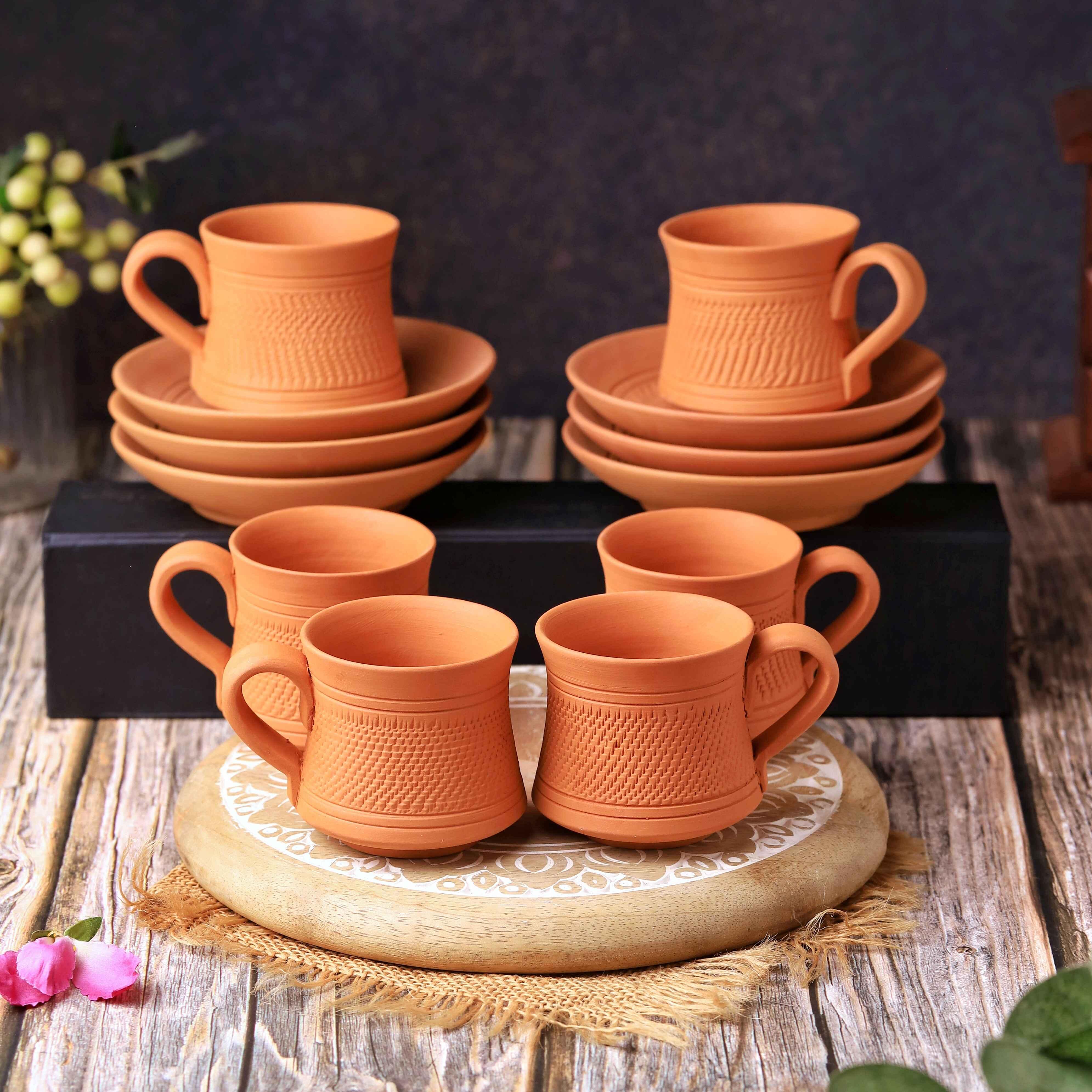 Terracotta Royal Tea Cup 6 Pcs