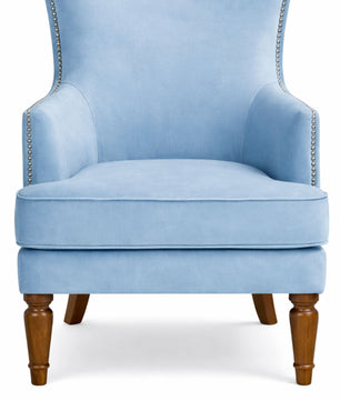Elysian Velvet Wingback Accent Chair