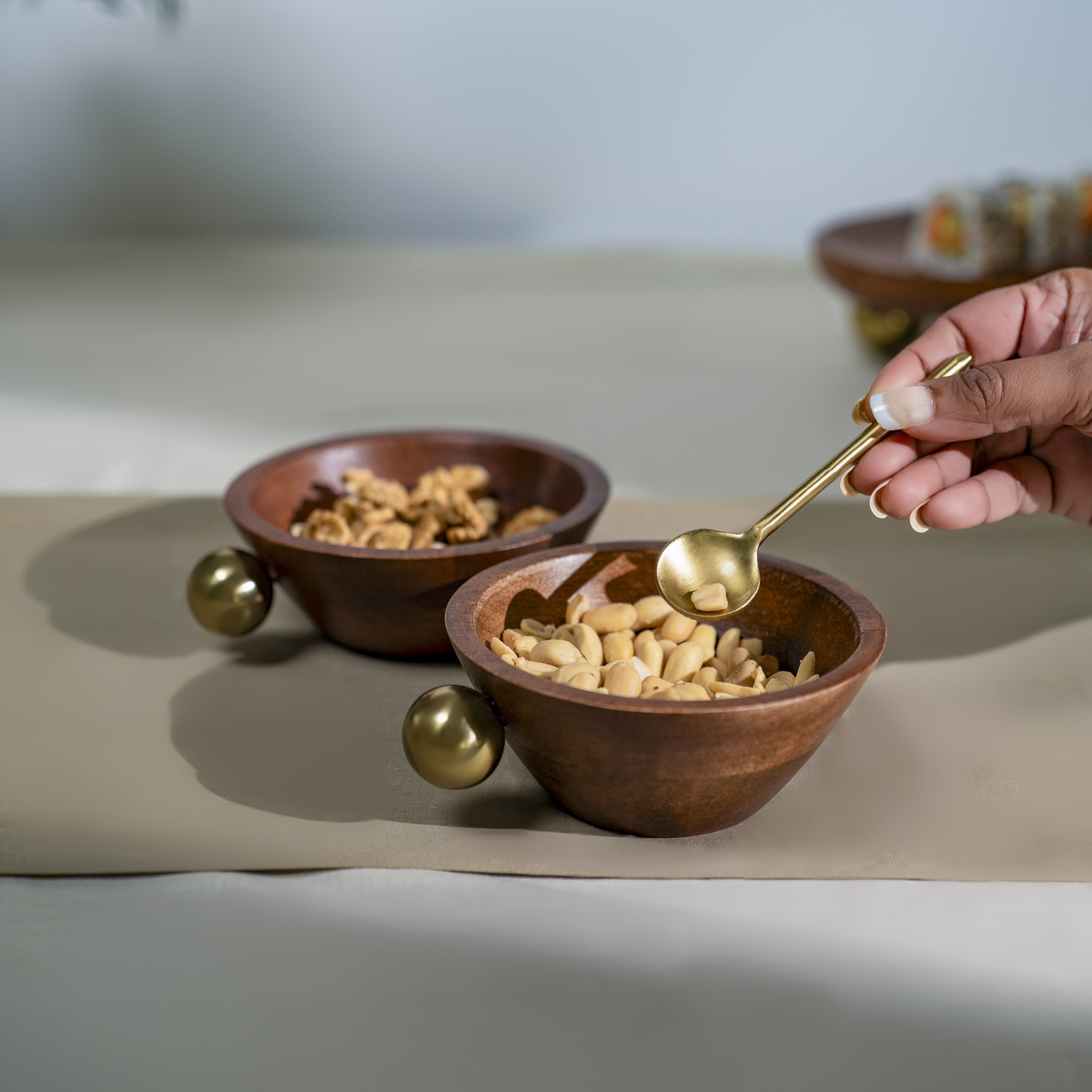 Ora Reet Mini Serving Bowls with Spoons (Set of 2)