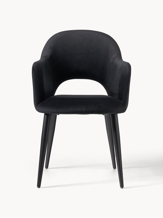 Rams Dining And Arm Chair With Black Finish